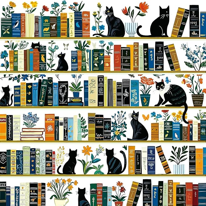 MINIWAN Black Cat Bookshelf Puzzles by MINIWAN