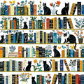 MINIWAN Black Cat Bookshelf Puzzles by MINIWAN