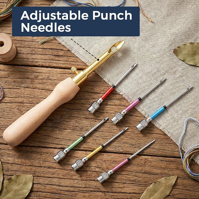 29 Pcs Punch Needle Embroidery Kit, Complete Set - Image 3