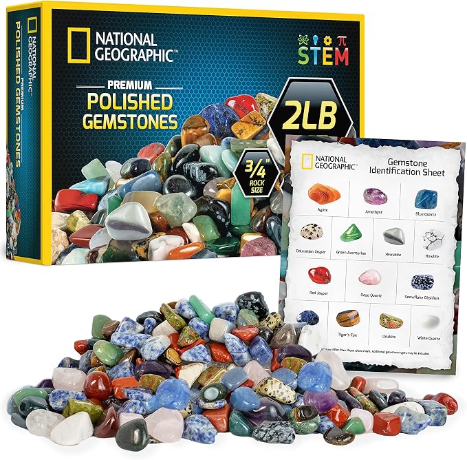 National Geographic Premium Polished Stones by BlueMarbleToys