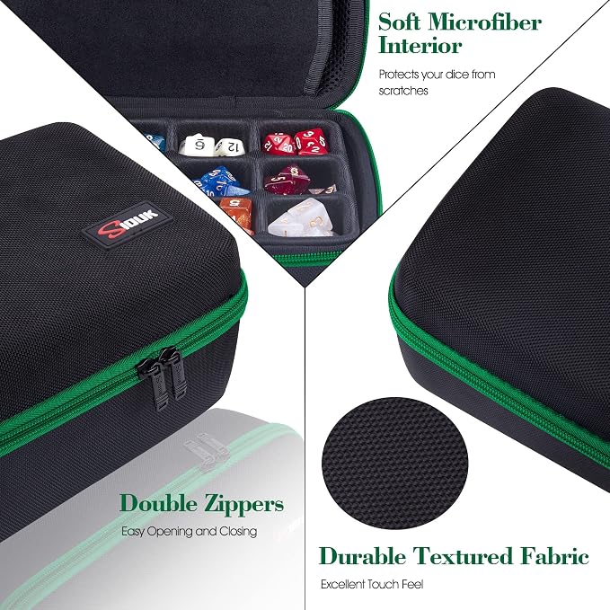 SIQUK Dice Storage Case Big Capacity Dice Box - Image 4