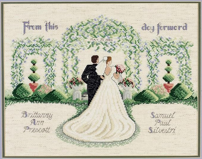 Janlynn Counted Cross Stitch Kit, From This Day Forward by Janlynn