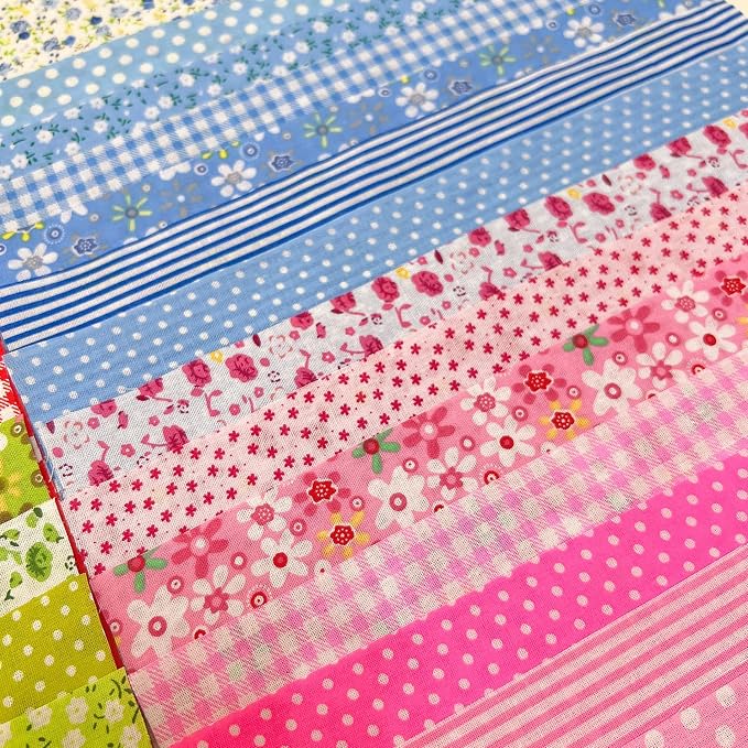 Cotton Fabric DIY Making Supplies Quilting Patchwork Fabric Fat Quarter Bundles - Image 3