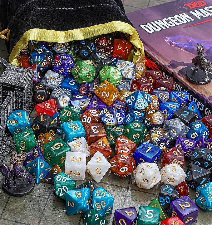 CiaraQ 182pcs Polyhedral Dice Set - Image 5