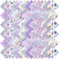 168 Pcs Purple Charm Packs for Quiltings, Cotton Quilting Fabric Bundles by Unknown