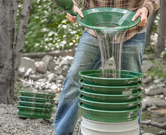 SE 9-Piece Patented 13.25-Inch Wide Stackable Sifting Pan Set - Image 6