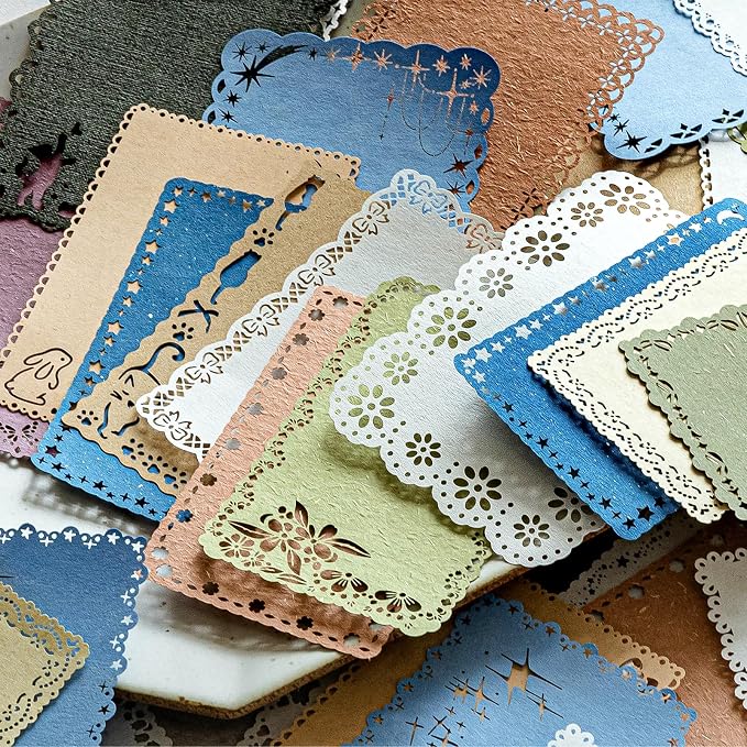 60Pcs Textured Scrapbook Paper Kit by K+Kattone