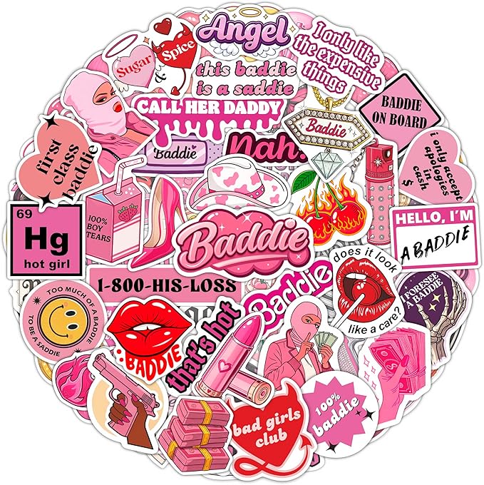 100Pcs Baddie Stickers Aesthetic by BulbaCraft