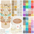 Pizooro Clay Beads 3 Boxes Bracelet Making Kit, Round Letter Beads by Pizooro