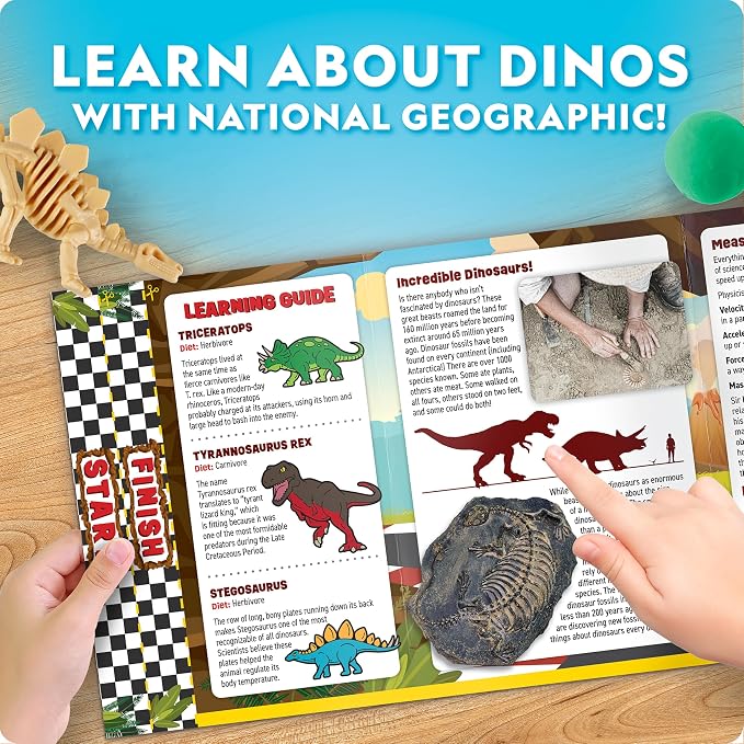 National Geographic Giant Dinosaur Egg Activity Kit – 15+ Dino Crafts, Painting - Image 6