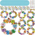Hollowfly 48 Sets Christian Wreath Crafts Kit Bulk Sunday School Craft DIY by Hollowfly