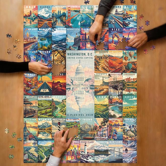 50 States & Washington, D.C. Jigsaw Puzzles - Image 6