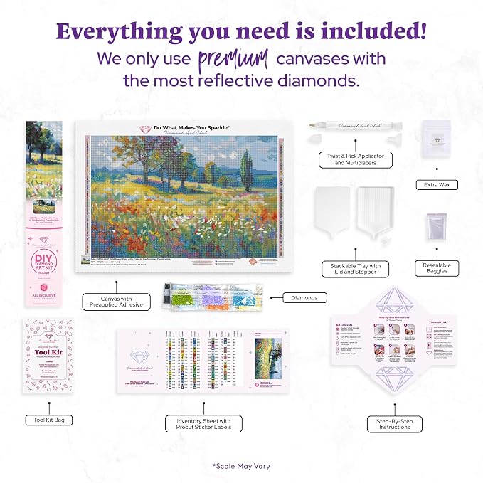 DIAMOND ART CLUB Wildflower Field - Image 3