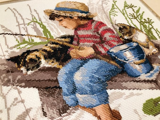 RIOLIS - Let's Go Fishing 1470, Cat Lovers Cat Cross Stitch Kits 11, Cross - Image 5