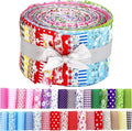 Hosuly 40 Pcs Multicolor Cotton Jelly Fabric by Hosuly