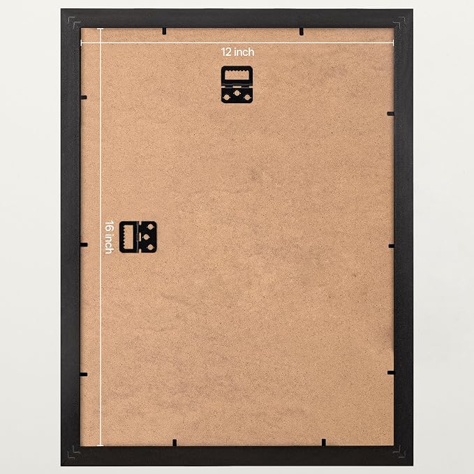 eletecpro 12x16 Vintage Picture Frame, Glass Cover, Bronze Gold, Horizontal or - Image 4