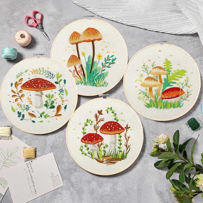Bonroy 4 Sets Embroidery Kit for Beginners - Image 2