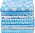 Aubliss 8pcs Fat Quarter Fabric Bundles Quilting Cotton Craft Fabric Pre-Cut by Aubliss