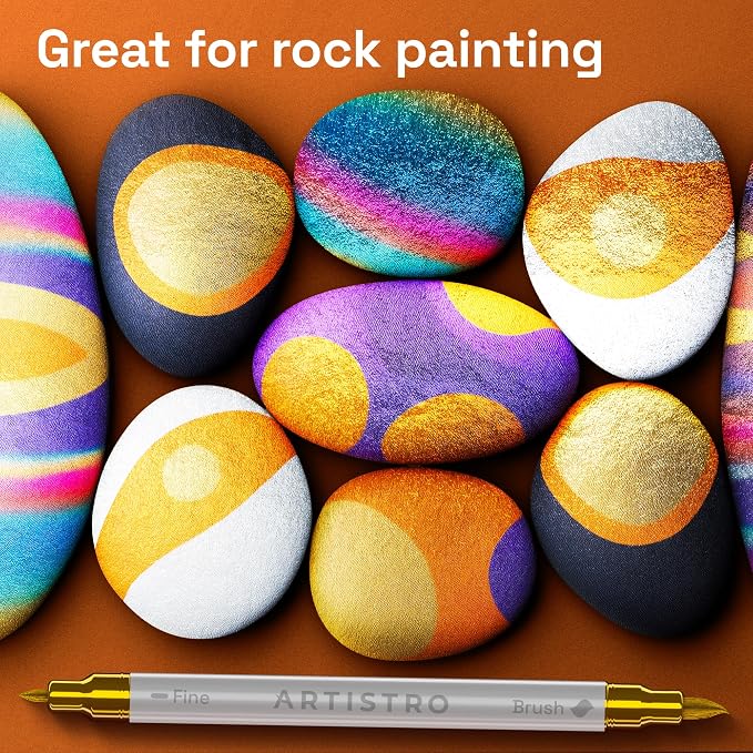 ARTISTRO 48 Metallic Acrylic Paint Markers - Image 8