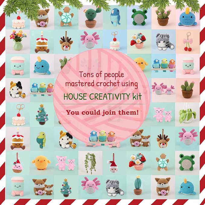 HOUSE CREATIVITY Christmas Crochet Kit - Image 7