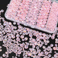 800Pcs 4/6/8/10mm Crystal Glass Beads by Laopottbeads