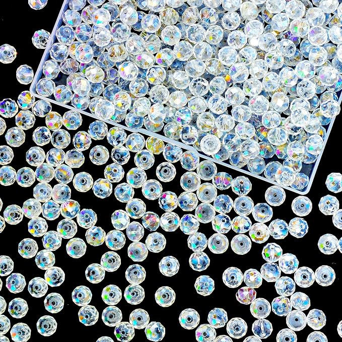 220Pcs 10mm Crystal Glass Beads by Laopottbeads