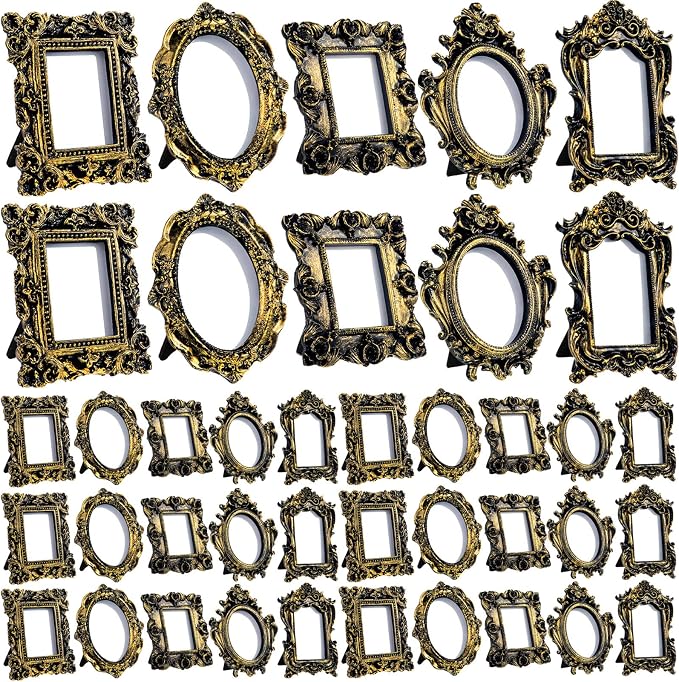Maitys 40 Pcs Mini Picture Vintage Frames by Maitys