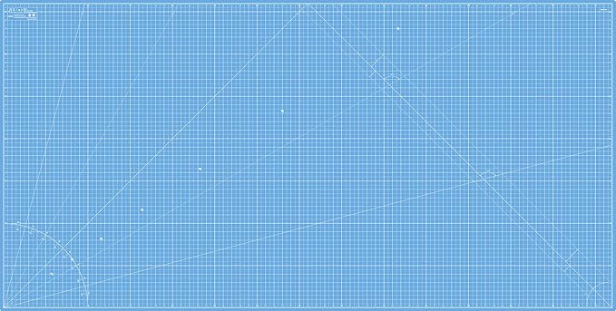 Elan Cutting Mat 36x72 Blue, Extra Large Self Healing Cutting Mat 36 x 72 Inch by Elan