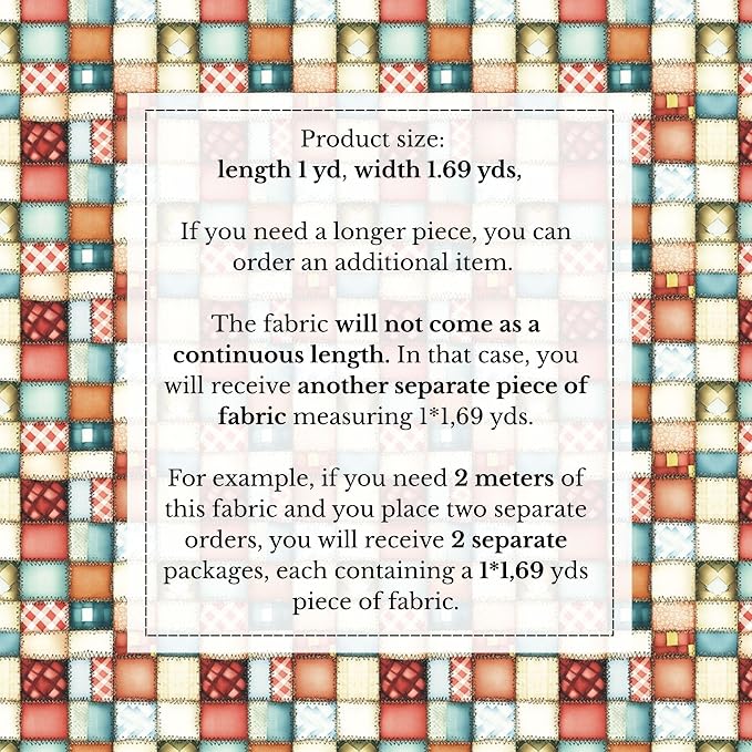100% Cotton Fabric by the Yard – Turkish Quality Quilting & Sewing Fabric - Image 4