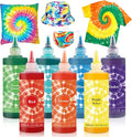7 Colors Tie Dye Kit, 13.52oz Jumbo-Size Fabric Dye by Vanstek
