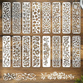 INFUNLY 16Pcs Botanical Lace Wall Stencil by INFUNLY
