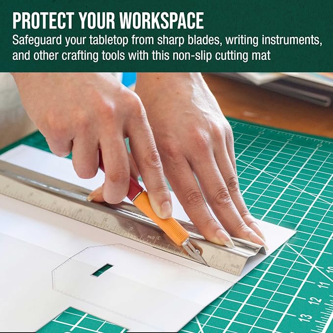 U.S. Art Supply 12" x 18" Self-Healing Cutting Mat 5-Ply - Image 6