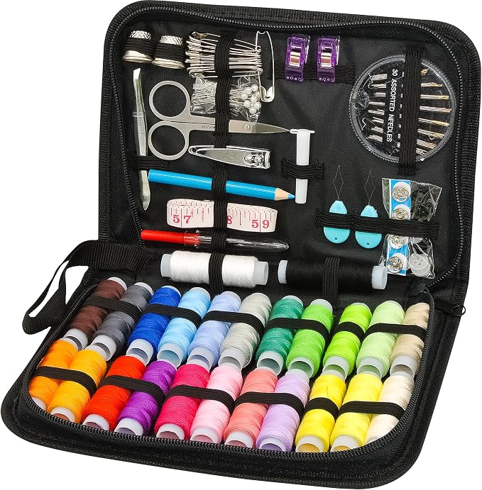 VelloStar Sewing Kit for Adults – Easy to Use Needle and Thread Kit, 24 Color by VELLOSTAR