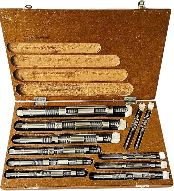 Adjustable Hand Reamer Tool H4 to H14 Sizes - 15/32" to 1-1/2” Reaming Tool for Precise Hole Finishing with 6 Carbon Steel Blades - Hand Tools Reamers for Metal & Wood - 11.90mm - 38.10mm