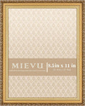 8.5×11 Picture Frame Gold by MIEVU