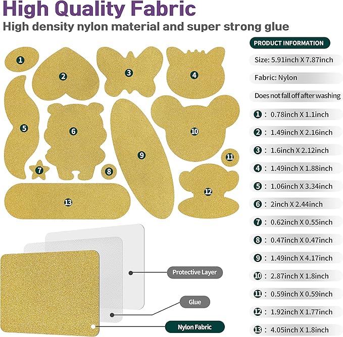 Azobur Nylon Repair Patches Self Adhesive Vinyl Outdoor Camping Gear Repair Kit,Waterproof Fabric Repair Patches for Down Jacket, Tent, Sleeping Bag (15x20cm）