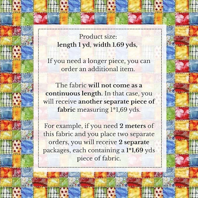 100% Cotton Fabric by the Yard – Turkish Quality Quilting & Sewing Fabric - Image 4
