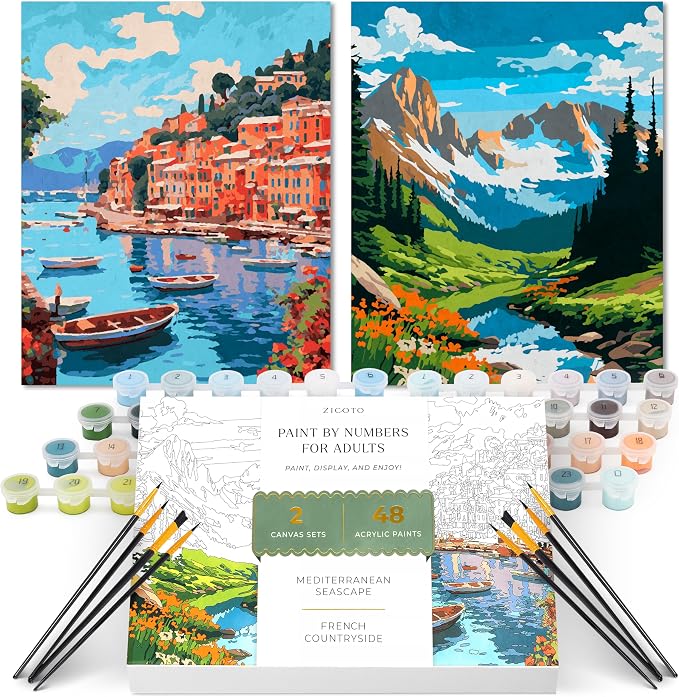 Beautiful Paint By Number Kit for Adults by ZICOTO