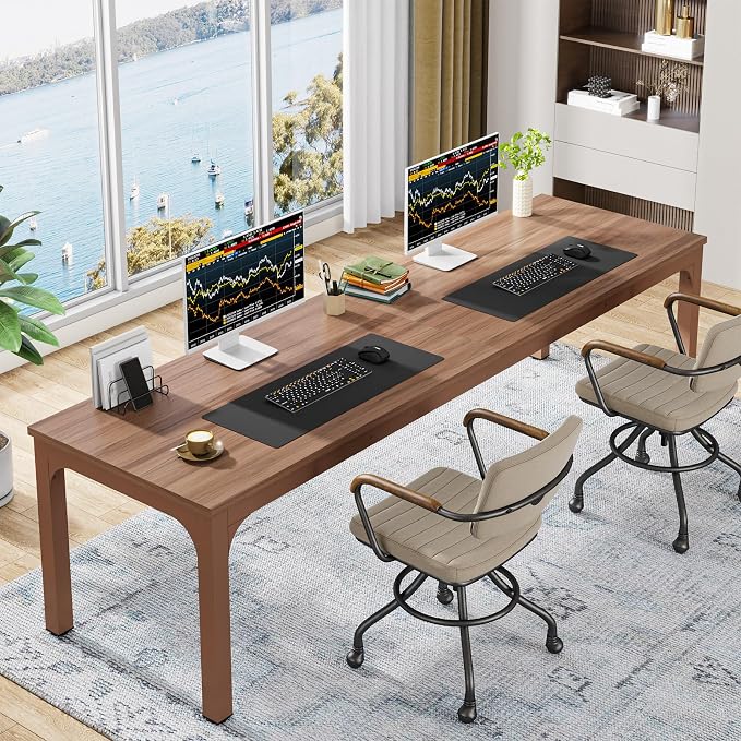 Tribesigns 78.7 Inches Extra Long Computer Desk 2 Person Desk, Double Long Desk by Unknown