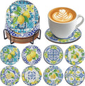 Lemon Diamond Art Coasters by SitsinkArtCraftsTools