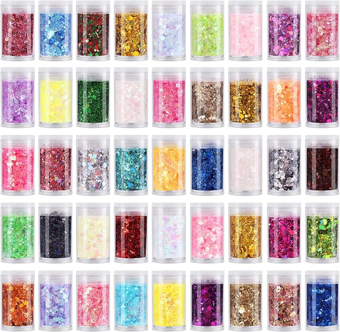 Chunky Fine Mixed Glitter, Holographic Glitter by LICOOL+GLITTER