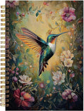 BitKan Vintage Hummingbird Bird Birding Spiral Notebook by bitkan