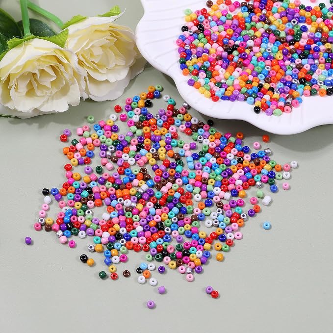 28 Colors 3mm Seed Beads, Craft and Bracelet Making - Image 6