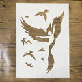 TIAMECH A4 Reusable Phoenix Flying Birds Stencil by TIAMECH