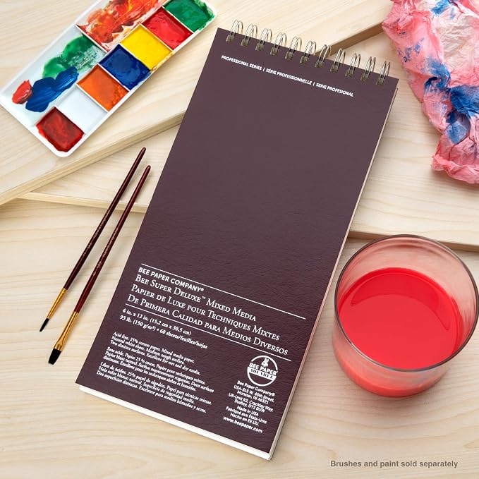 Bee Paper - 6"x 12" Super Deluxe Mixed Media Sketching Pad, 60 Sheets - Image 4