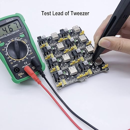 Multimeter Test Leads Set, Professional Leads Kit, Precision Sharp Probe Test Lead 1000V 20A Gold-Plated Probe Leads with Alligator Clips, Test Hooks, Test Probes Lead, Test Tweezer