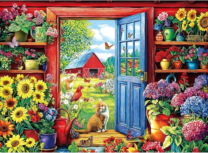 MINIWAN Garden Cats Jigsaw Puzzle - Image 5