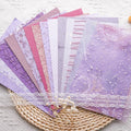 15Pcs Handmade Scrapbook Art Paper Craft Textured Colorful A5 sheet Mesh by LewuwoPoing