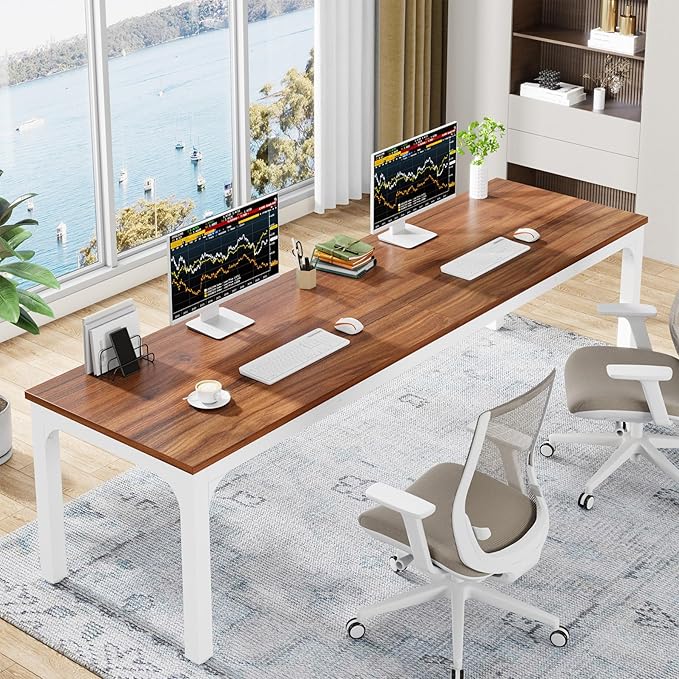 Tribesigns 78.7 Inches Extra Long Computer Desk 2 Person Desk, Double Long Desk by Unknown