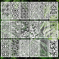 Geometric Texture Stencils for Crafts Reusable 18Pcs Stencils | DIY Art by Unknown